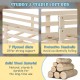 Twin loft bed with slide and drawers in beige, featuring sturdy plywood slats and protective handrails for safety.