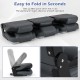 Folding boat seats with ergonomic design, high-density 28D sponge, and aluminum hinges for easy storage and comfort.