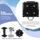 Installation kit with 15 bolts for 3-pack folding boat seats, compatible with 5" x 5" swivel or pedestals.