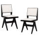 Two swivel upholstered dining chairs with faux sherpa fabric and solid rubber wood frames, ideal for modern dining.
