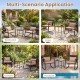 3-piece outdoor rocking bistro set featuring wicker chairs and tempered glass table, ideal for backyard, patio, or.