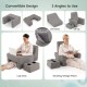 Extra large gray lap desk and reading wedge pillow set with cup holders and ergonomic design for versatile use.