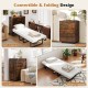 Foldable Murphy bed with cabinet, showcasing compact storage and convertible design for small living spaces.