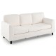 Teddy velvet sofa from the 3-piece space-saving living room set, ideal for cozy lounging in small apartments.