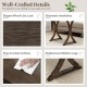 Nesting coffee table set showcasing elegant wood-like look and geometric design, perfect for living room organization.