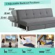 3-seat convertible sofa bed with adjustable backrest angles, large drawers, and ergonomic design for comfort and.