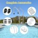 3-step stainless steel swimming pool ladder with anti-slip steps and handrails for safe and easy pool access.
