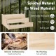 3 Tier Elevated Wooden Vegetable Garden Bed made of natural fir wood, featuring a smooth surface and sturdy.