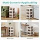 3-tier plastic drawer storage organizer cart with lockable wheels, ideal for living room, kitchen, or study room use.