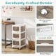 3-tier plastic drawer storage organizer with lockable wheels, convenient handle, and effortless drawer access for.