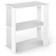 Modern 3-tier shoe rack in white with stackable design, ideal for organizing shoes and maintaining a clutter-free home.