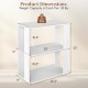 3-tier white shoe rack with stackable design, sturdy construction, and wipe-clean surface for versatile storage solutions.
