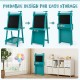 Double-sided art easel in green with chalkboard and magnetic whiteboard, featuring foldable design for easy storage.