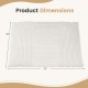 Large beige bean bag chair dimensions of 53" x 73" showcase its versatile 3-in-1 design for ultimate comfort.