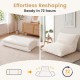 Large 3-in-1 bean bag chair in beige with soft corduroy fabric, ready in 72 hours for versatile lounging or sleeping.