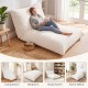 Large beige 3-in-1 bean bag chair with soft corduroy fabric, perfect for lounging in the living room or home office.