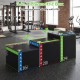 3-in-1 Plyometric Box with 16, 20, and 24-inch height options, featuring a soft PU cover for safe workouts.