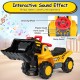 3-in-1 ride-on excavator with engine sound, detachable features, and ergonomic seat for outdoor adventures.
