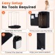 Portable steam sauna with 3L water tank, 9 heat levels, and included chair for convenient home spa sessions.