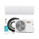 Energy-efficient 23000 BTU inverter mini split AC/heater system with R32 refrigerant for rooms up to 1500 sq ft.