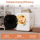 Compact 800W portable clothes dryer with 1.5 cu.ft capacity, LED touch panel, and stainless steel drum for efficient.