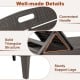 Detail view of the outdoor PP chaise lounge chair showing the sturdy triangular structure and convenient handle.