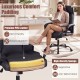 High back leather office chair with adjustable height, high-density sponge cushion, and ergonomic design for comfort.