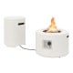 40,000 BTU fire pit table set with terrazzo finish and hideaway tank holder, perfect for outdoor warmth and style.