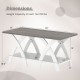 40-inch gray farmhouse coffee table with X-shaped legs, featuring a spacious top and open storage shelf for.