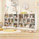 Wooden toy storage organizer with 10 open cubes, ideal for classrooms and nurseries, featuring a waterproof surface.
