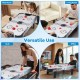 42-inch air hockey tabletop with two pushers, ideal for kids, featuring electronic scoring for versatile play in.