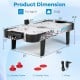 42-inch air hockey tabletop with electronic scorer, includes 2 pushers and 2 pucks, perfect for kids' play.