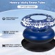 42" heavy-duty inflatable snow tube in blue, made from 600D waterproof oxford cloth, ideal for winter fun.