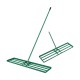 Lawn leveling rake with ergonomic handle, 42 x 10 inches, featuring a rustproof design for efficient lawn care.