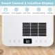 Smart touch panel of the 4500 Sq.Ft dehumidifier showing humidity setting, timer, and fan speed for easy control.