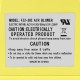 950 W air blower pump fan with caution label, designed for inflatable bounce houses and easy to carry.