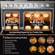 Freestanding natural gas range with dual ovens, 6.8 cu.ft. capacity, and 7 cooking modes for versatile meal preparation.