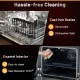 Cast iron grates and enamel interior of the 48-inch natural gas range, showcasing easy cleaning and heat resistance.