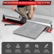Manual 48-inch tile cutter with sharp tungsten carbide blade, ergonomic handle, and adjustable side brackets for.