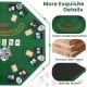 48-inch foldable poker table top in green with cup holders, designed for 8 players, ideal for game rooms and parties.