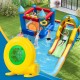 480W bounce house blower with handle and ground stakes, designed for quick inflation and safety in outdoor inflatables.
