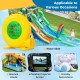 480W bounce house blower with handle, designed for quick inflation of inflatables like water slides and holiday.