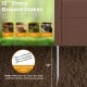 12” galvanized metal ground stakes provide stability for the outdoor privacy fence screen, suitable for various.