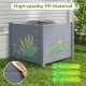 Air conditioner fence made of high-quality PP material, water-resistant and crack-resistant, with floral design for.