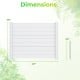 48 x 38 inch white air conditioner fence with three panels and galvanized metal ground stakes for easy installation.
