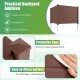 Brown 48 x 38 inches outdoor privacy fence panels with a smooth, easy-to-clean surface for versatile backyard use.