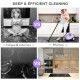 Multi-purpose steam cleaner mop in purple with detachable unit, ideal for deep cleaning without chemicals.