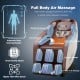 Full body zero gravity massage chair with SL track, featuring 32 airbags and back heater for ultimate relaxation.