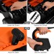 Loosening screws and adjusting depth on the 13 Inch 12 Amp Electric Scarifier with collection bag for efficient lawn.