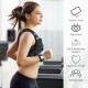 30 lbs adjustable workout weighted vest in black, featuring breathable material and reflective strips for safety during.